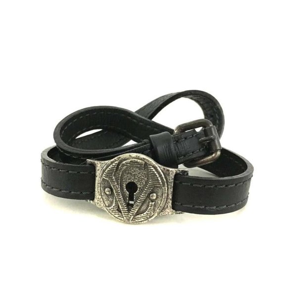 Louis Vuitton LV Logo Leather Bracelet /5L0177 - Picture 1 of 8